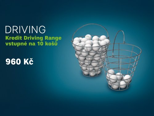 Driving Range Credit 960,- CZK - 10 baskets